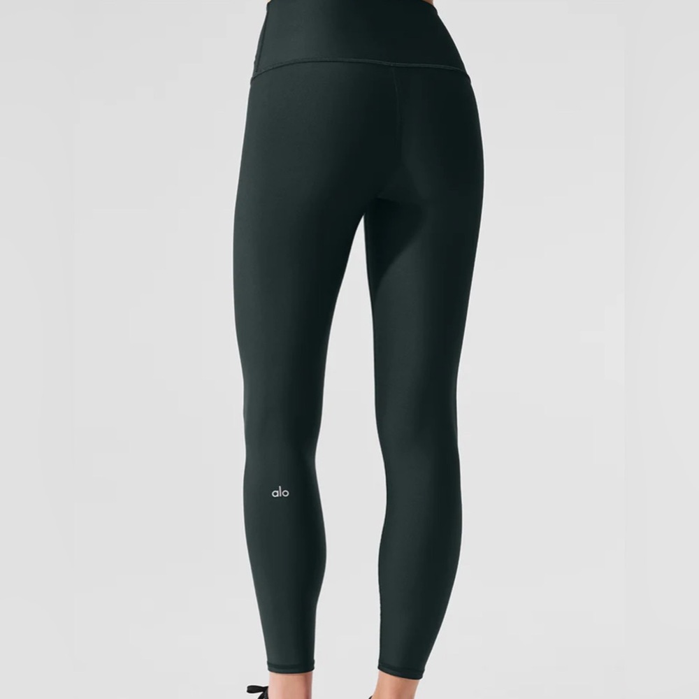 Alo 7/8 High-Waist Airlift Legging Charcoal Green